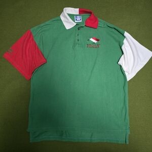 Umbro Italy Green Polo with Red and White Details